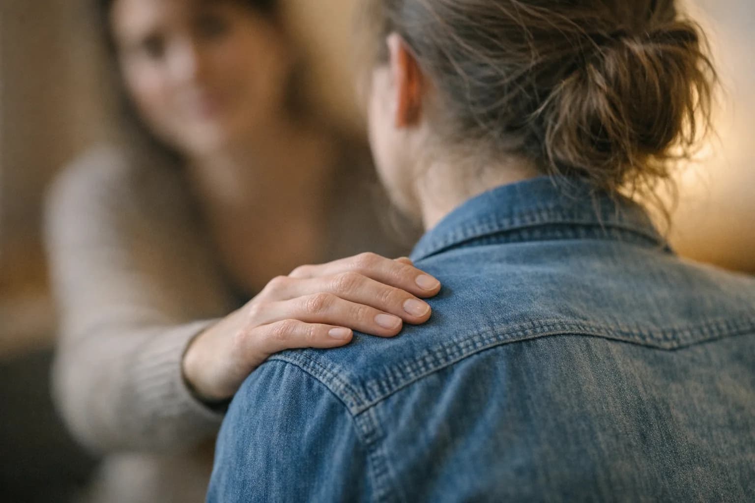 Einem Menschen in akuter Not beistehen