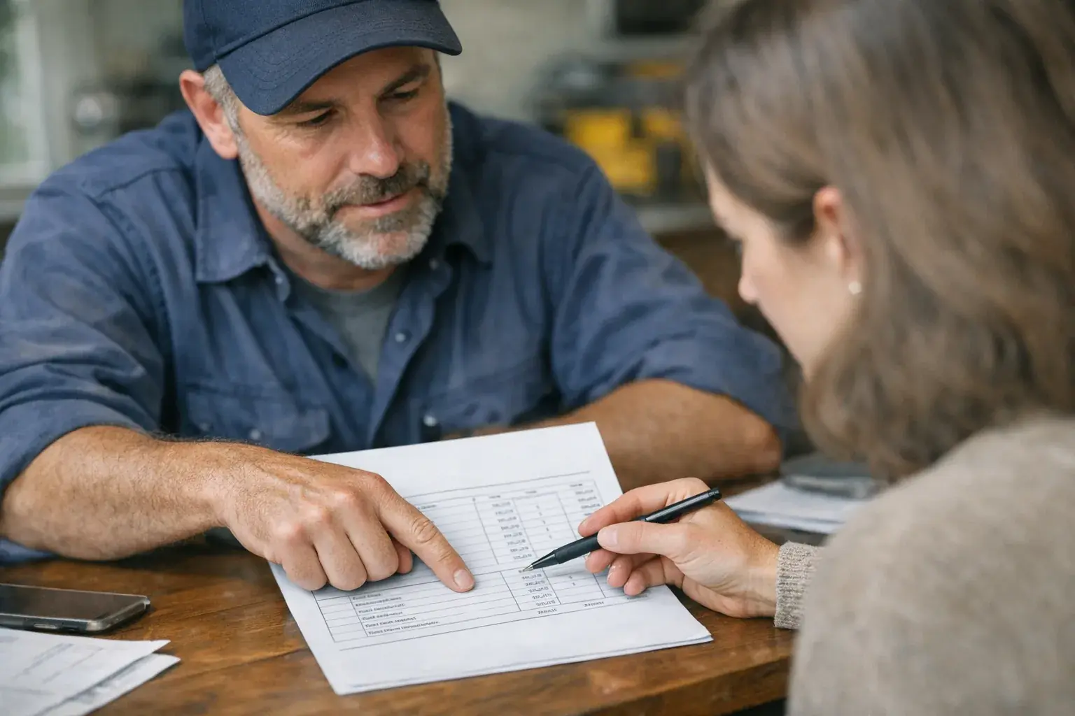Kostenvoranschlag und Angebot beim Handwerker